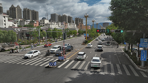 中心城區(qū)主干道高峰時(shí)段平均車(chē)速提升22%1.jpg